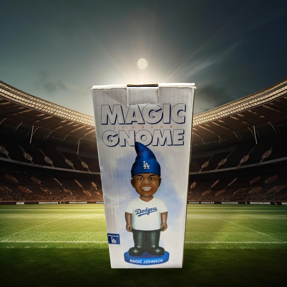 NIB Magic Johnson 2016 Magic Gnome Los Angeles Dodgers Statue Figure SGA